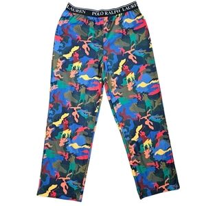 Polo Ralph Lauren Boys Medium Youth Camo Sleep Jogger Pajama Pants Size M NWOT‎